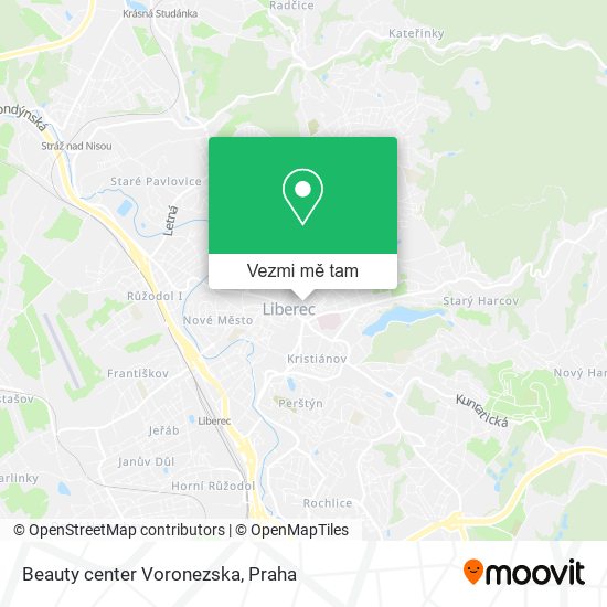 Beauty center Voronezska mapa