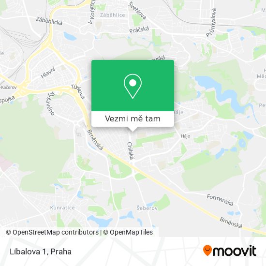 Líbalova 1 mapa