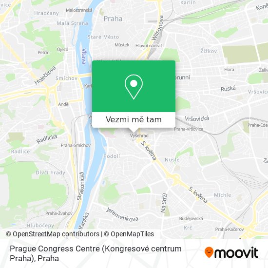 Prague Congress Centre (Kongresové centrum Praha) mapa