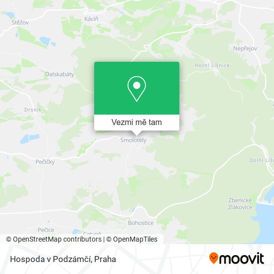 Hospoda v Podzámčí mapa