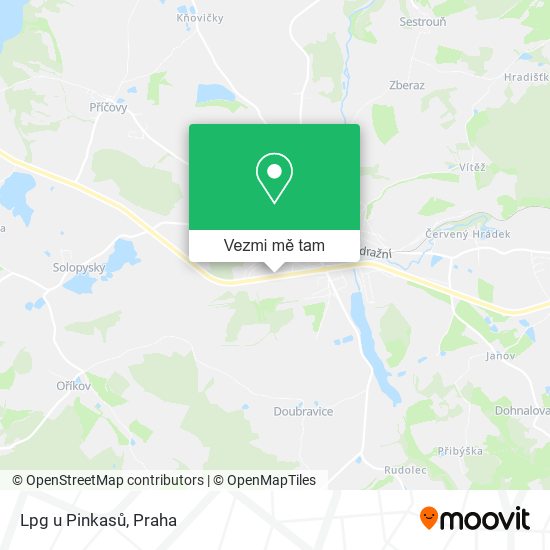 Lpg u Pinkasů mapa