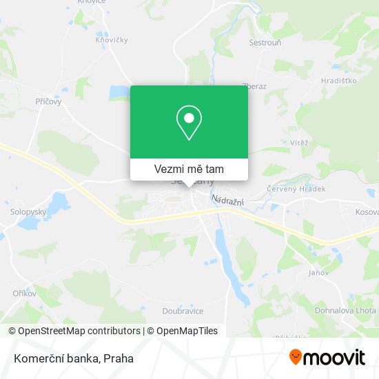 Komerční banka mapa