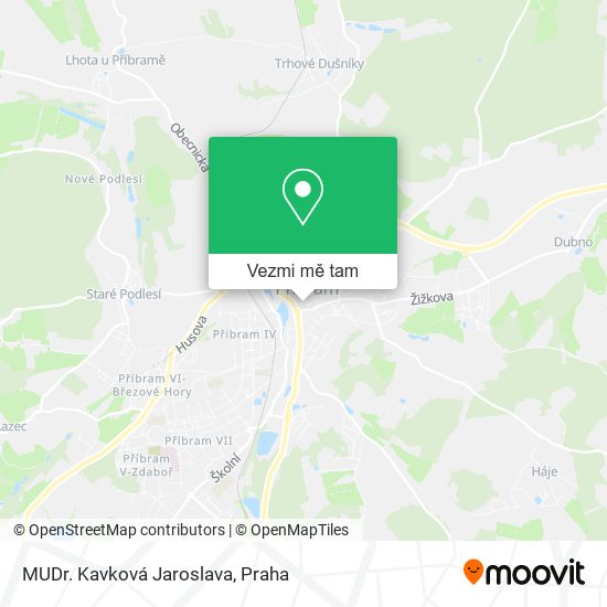 MUDr. Kavková Jaroslava mapa