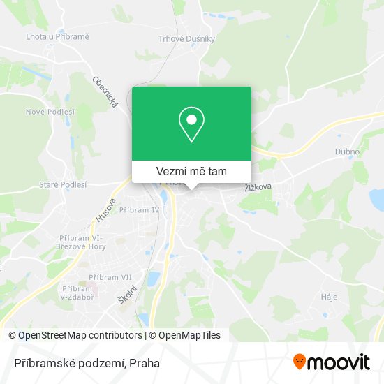 Příbramské podzemí mapa