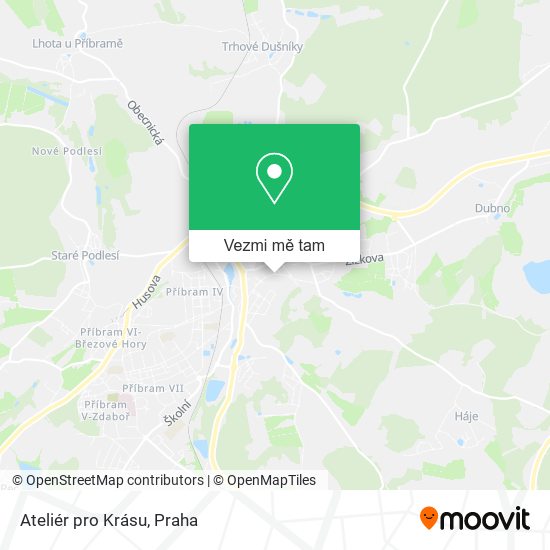 Ateliér pro Krásu mapa