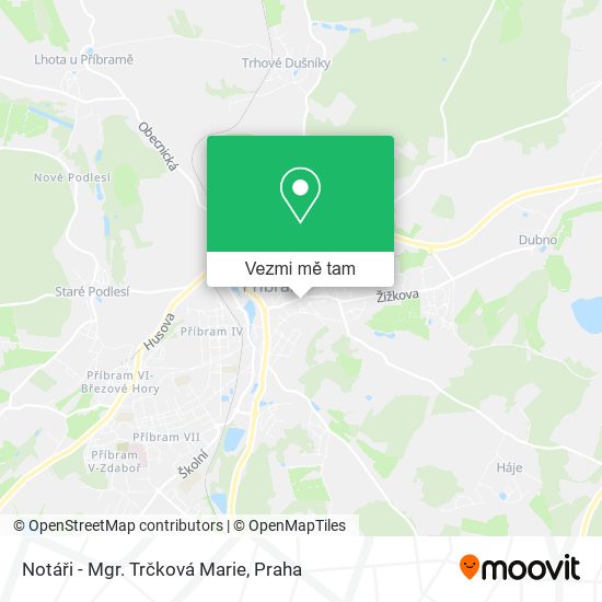 Notáři - Mgr. Trčková Marie mapa