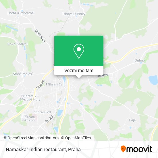 Namaskar Indian restaurant mapa
