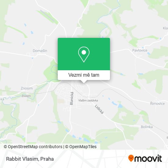 Rabbit Vlasim mapa