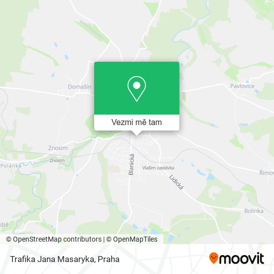 Trafika Jana Masaryka mapa