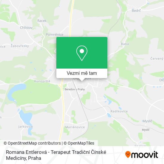 Romana Entlerová - Terapeut Tradiční Čínské Medicíny mapa