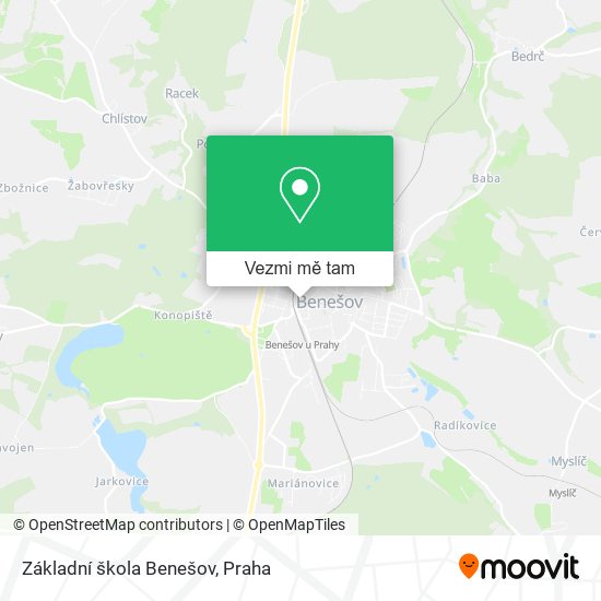Základní škola Benešov mapa