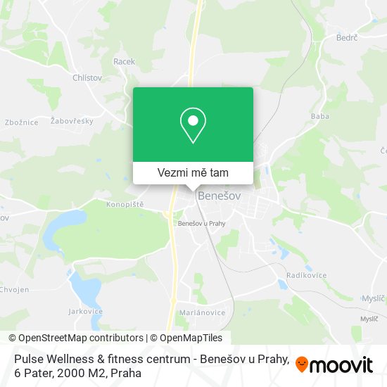Pulse Wellness & fitness centrum - Benešov u Prahy, 6 Pater, 2000 M2 mapa