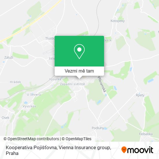 Kooperativa Pojišťovna, Vienna Insurance group mapa