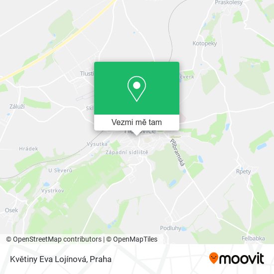 Květiny Eva Lojínová mapa