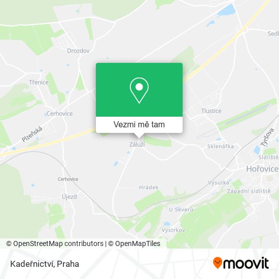 Kadeřnictví mapa