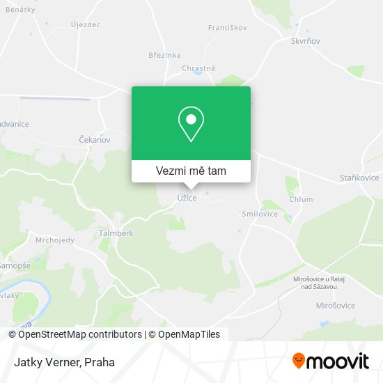 Jatky Verner mapa