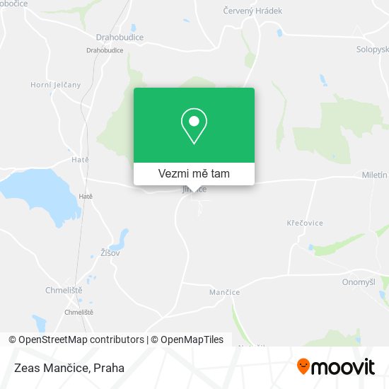 Zeas Mančice mapa