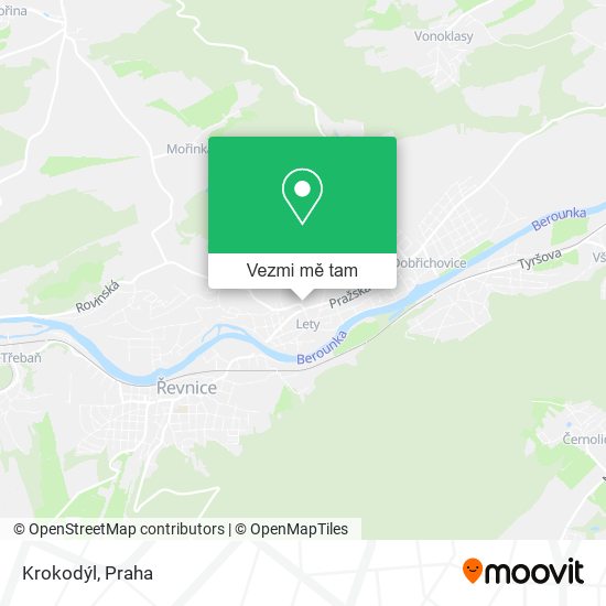 Krokodýl mapa