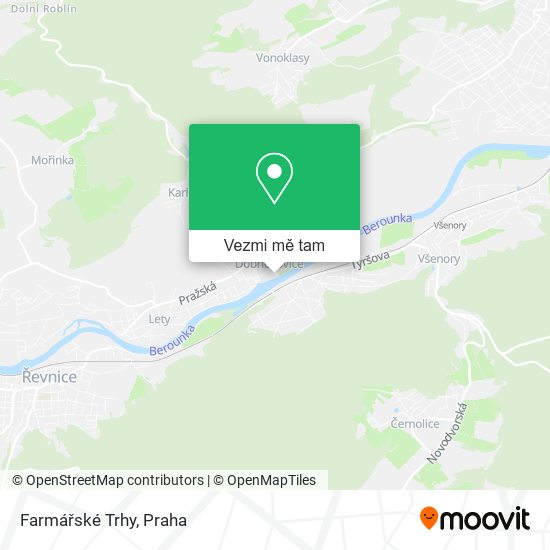 Farmářské Trhy mapa