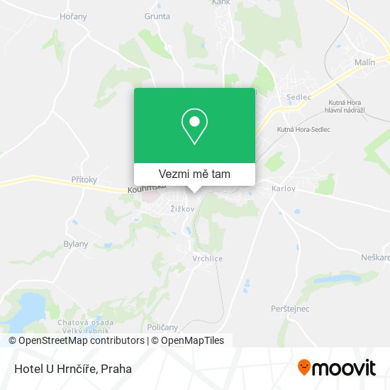 Hotel U Hrnčíře mapa