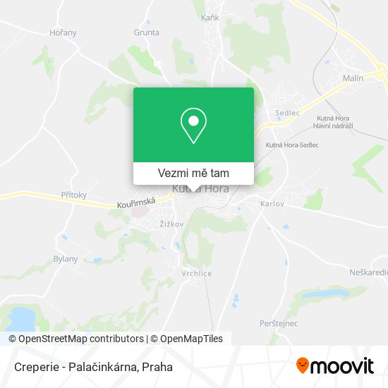 Creperie - Palačinkárna mapa