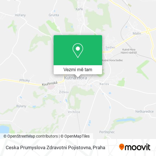 Ceska Prumyslova Zdravotni Pojistovna mapa