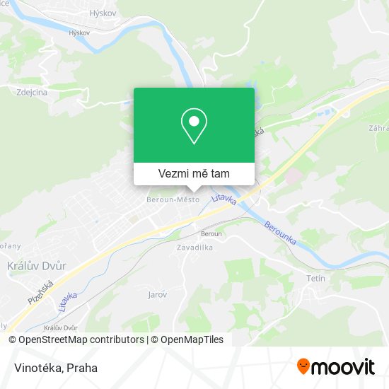Vinotéka mapa
