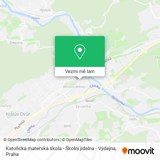 Katolická mateřská škola - Školní jídelna - Výdejna mapa