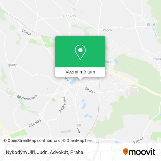 Nykodým Jiří, Judr., Advokát mapa