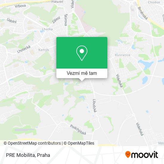 PRE Mobilita mapa