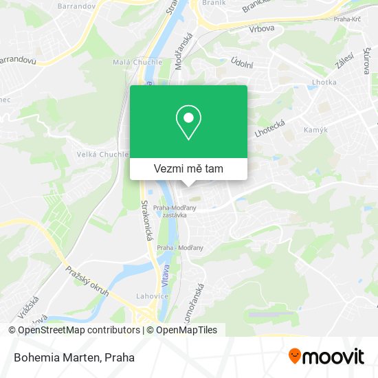 Bohemia Marten mapa