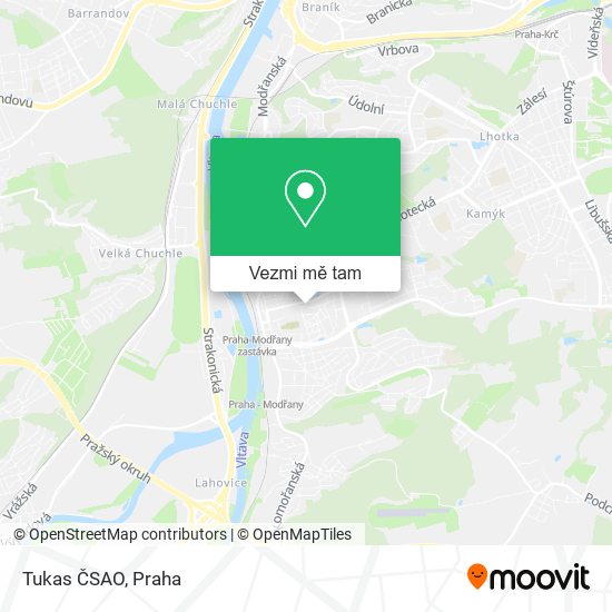 Tukas ČSAO mapa