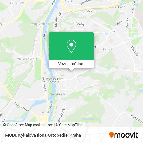 MUDr. Kykalová Ilona-Ortopedie mapa