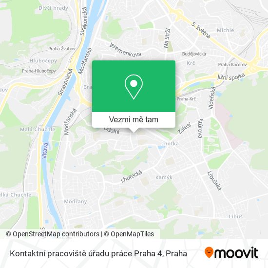 Kontaktní pracoviště úřadu práce Praha 4 mapa