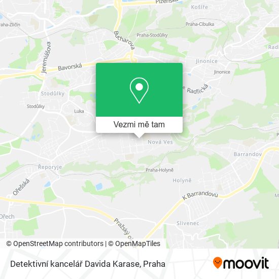 Detektivní kancelář Davida Karase mapa