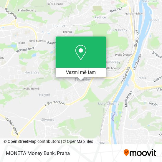 MONETA Money Bank mapa
