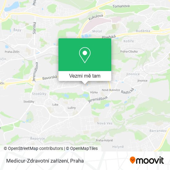 Medicur-Zdravotní zařízení mapa