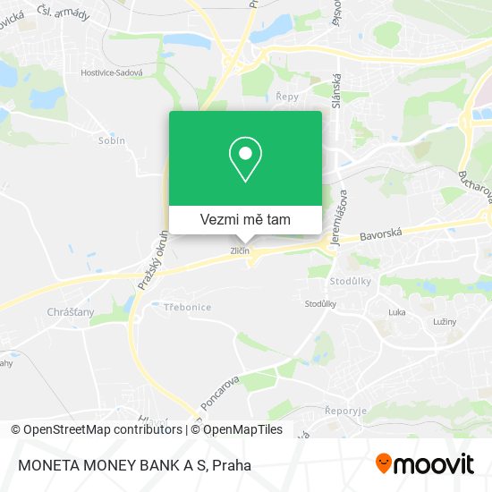 MONETA MONEY BANK A S mapa