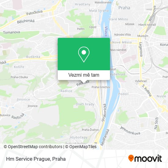 Hm Service Prague mapa