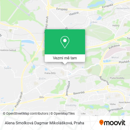 Alena Smolková Dagmar Mikolášková mapa