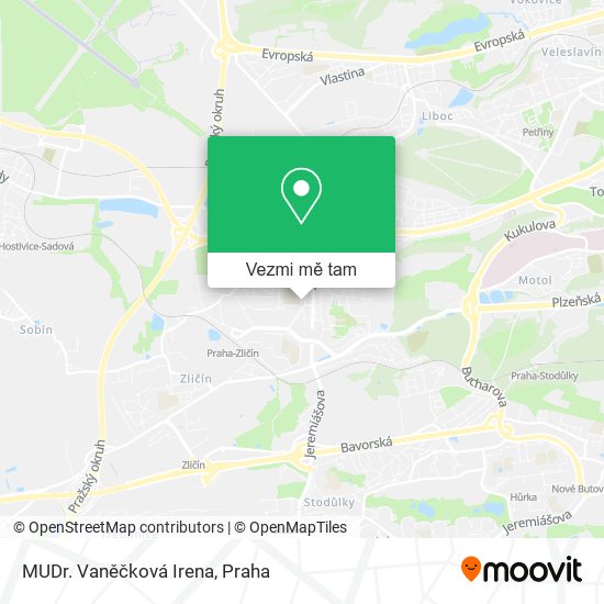 MUDr. Vaněčková Irena mapa