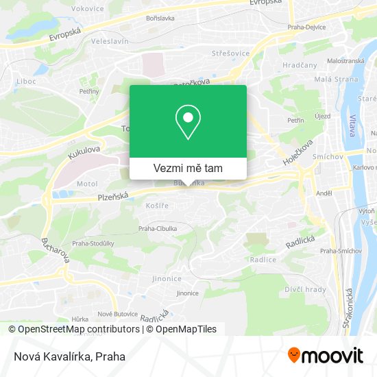 Nová Kavalírka mapa