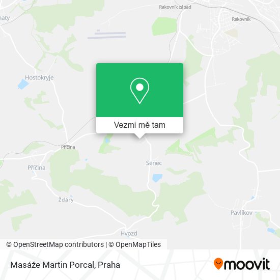 Masáže Martin Porcal mapa