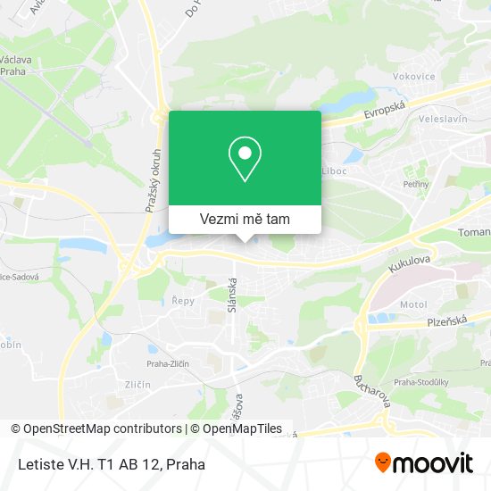 Letiste V.H. T1 AB 12 mapa