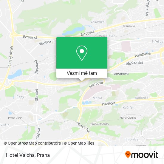 Hotel Valcha mapa