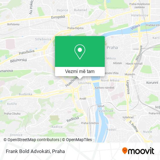 Frank Bold Advokáti mapa