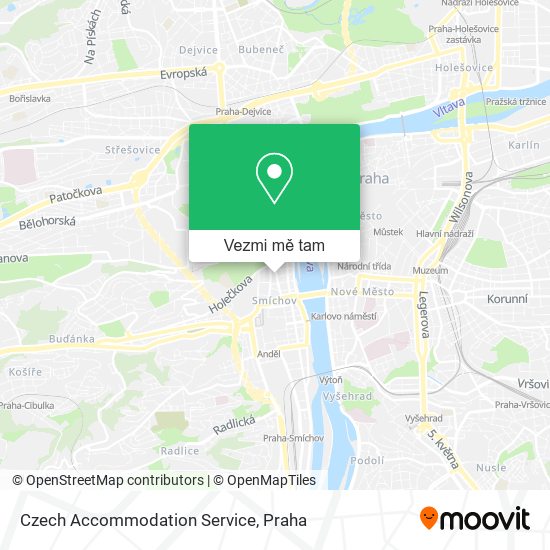 Czech Accommodation Service mapa