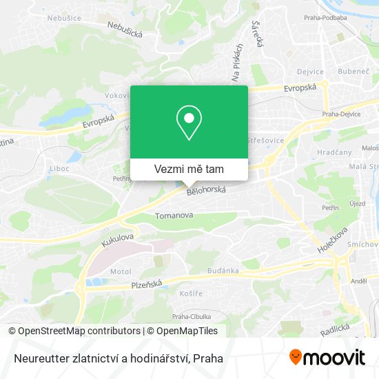 Neureutter zlatnictví a hodinářství mapa