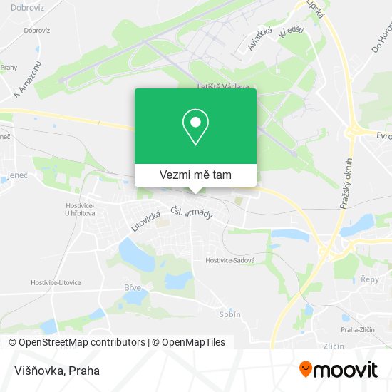 Višňovka mapa