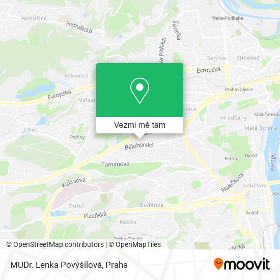 MUDr. Lenka Povýšilová mapa